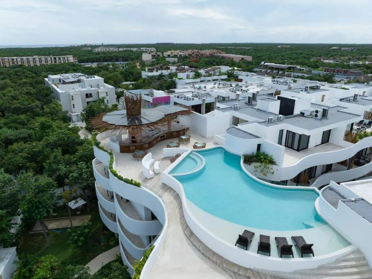 Hunab Kah Serene Rooftop Pool Tulum Apartmán